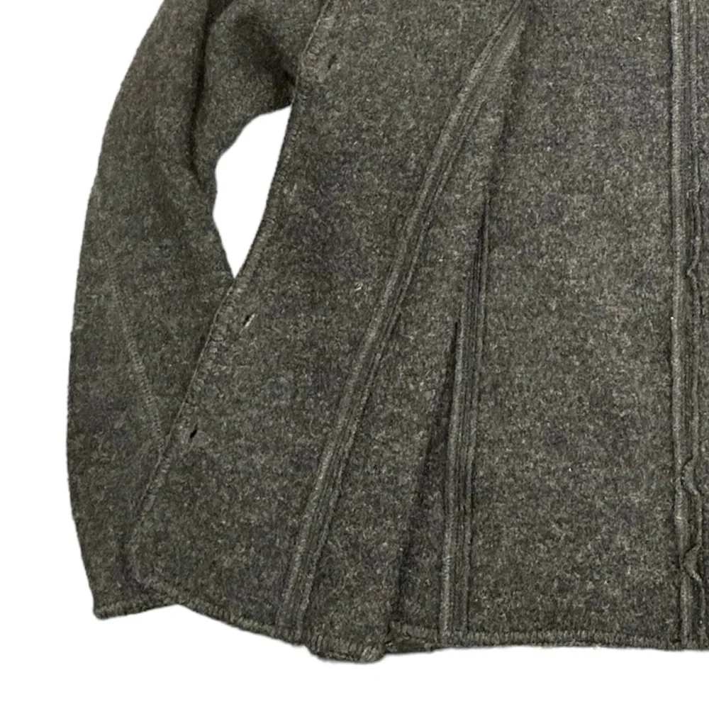 Paul Harris Design Womens Button Up‎ Wool Jacket Coat Size Medium Dark Grey